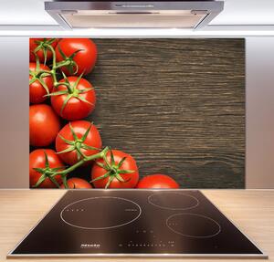 Panou de bucătărie Tomate pe lemn