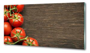 Panou de bucătărie Tomate pe lemn