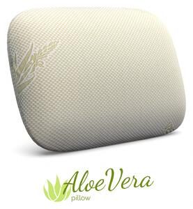 Perna Aloe Vera Therapy, din spuma cu memorie flexibila, husa detasabila si lavabila, 60x40x15 cm