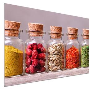 Sticlă bucătărie condimente colorate