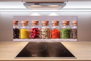 Sticlă bucătărie condimente colorate