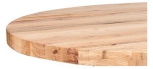 Masa rotunda din lemn masiv de stejar • model TERRA | Dimensiuni: 120x77x4 cm