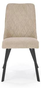 Scaun K561, bej/negru, stofa clasica/metal, 44x58x85 cm