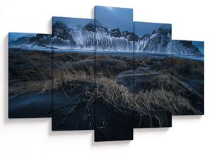 Tablou cu priveliște spre vărfurile Islanda (150x105 cm)