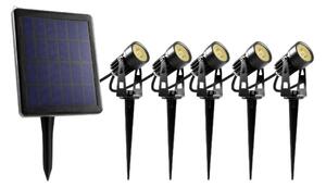 SET 5x lampă LED de exterior cu panou solar LED/4000 mAh IP44