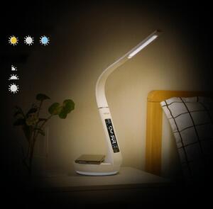 Lampă LED dimabilă cu funcție de încărcare fără fir Qi 5W și afișaj Retlux LED/6W/230V 3000/4000/6000K alb