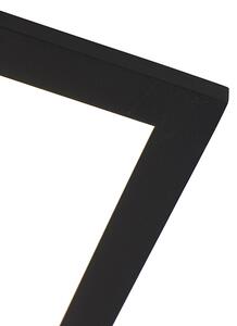 Plafoniera moderna neagra cu LED 40 cm - Liv