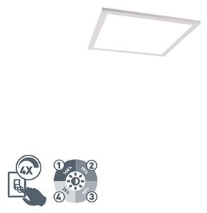 Lampă de plafon alb 40 cm incl. LED în 4 trepte reglabilă - Liv