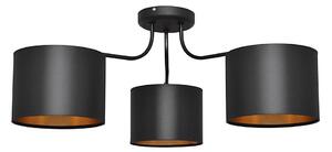 Lustră aplicată ALBA 3xE27/15W/230V neagră/aurie