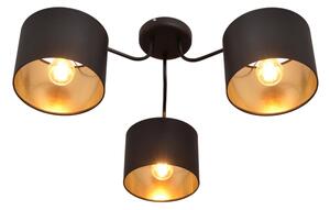 Lustră aplicată ALBA 3xE27/15W/230V neagră/aurie