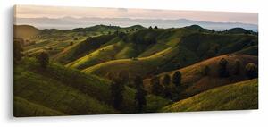 Tablou - Priveliște spre dealurile din Thailanda (120x50 cm)