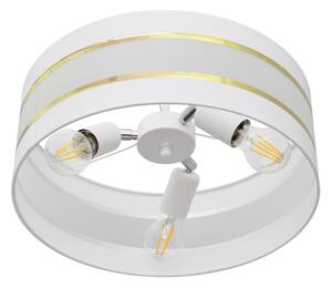 Lustră pe tijă HELEN 3xE27/15W/230V albă/aurie