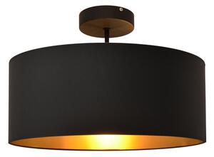 Lustră pe tijă ALBA 3xE27/15W/230V neagră/aurie