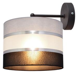 Lampă de perete HELEN 1xE27/15W/230V neagră/gri/argintie
