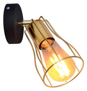 Spot de perete TUBE 1xE27/15W/230V auriu/negru