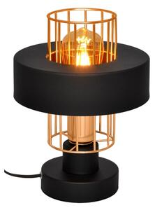 Lampă de masă VOLTA 1xE27/15W/230V neagră/aurie