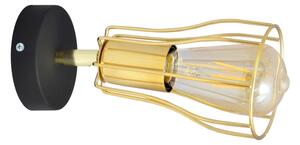 Spot de perete TUBE 1xE27/15W/230V auriu/negru