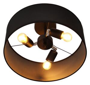 Lustră pe tijă ALBA 3xE27/15W/230V neagră
