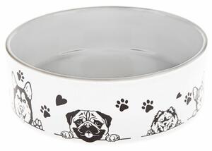 Bol ceramic pentru câini Dogs love, 15 x 5 cm