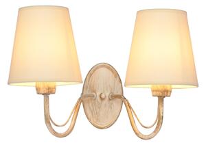 Lampă de perete MALBO 2xE27/15W/230V bej