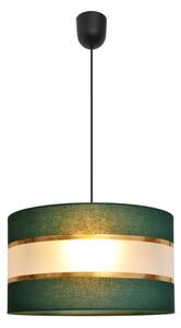 Lustră pe cablu HELEN 1xE27/15W/230V d. 35 cm verde/auriu