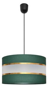Lustră pe cablu HELEN 1xE27/15W/230V d. 35 cm verde/auriu