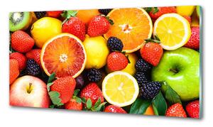 Panou sticla securizata bucatarie fructe colorate