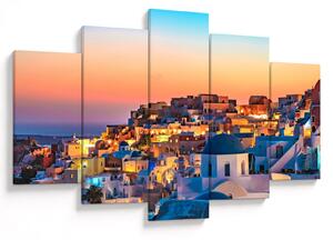 Tablou - Santorini în amurg (150x105 cm)