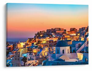 Tablou - Santorini în amurg (70x50 cm)