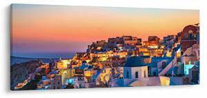 Tablou - Santorini în amurg (120x50 cm)