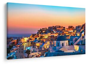 Tablou - Santorini în amurg (90x60 cm)