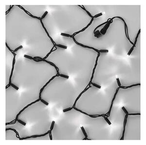 Ghirlandă conectabilă 50xLED/5m IP44, alb rece, negru