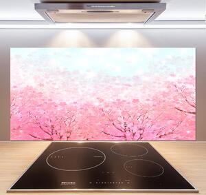 Panou de bucătărie flori de cireș