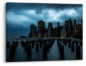 Tablou - Privire spre Zgârâie nori din New York (70x50 cm)