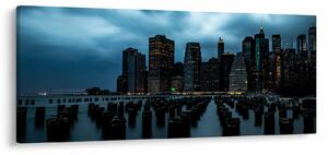 Tablou - Privire spre Zgârâie nori din New York (120x50 cm)