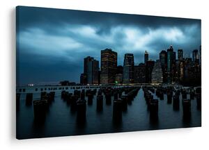 Tablou - Privire spre Zgârâie nori din New York (90x60 cm)