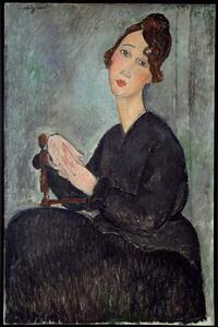 Modigliani, Amedeo - Reproducere Portrait of Dedie (Odette Hayden), (26.7 x 40 cm)