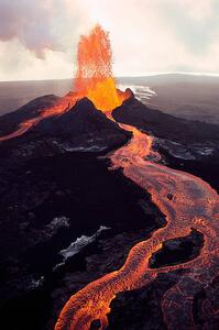 Fotografie Kilauea Volcano Erupting, Jim Sugar