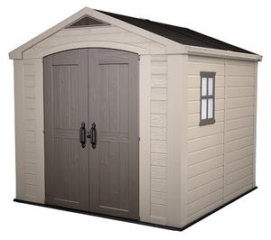 Casuta de gradina Factor 8x8 Indoor STD - BRW557- Bej- taupe