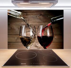Sticlă pentru bucătărie Două pahare de vin