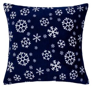 Domarex Pernă decorativă Fulgi de zăpadă navy, 40x 40 cm