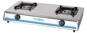 Aragaz plita inox Floria, 72 x 40 x10 cm, 2 och. ZLN8365, alimentare GPL Butelie