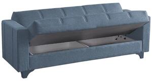 Canapea extensibila cu lada de depozitare 215 cm,gri