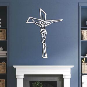 DUBLEZ | Cruce lemn perete - Isus Hristos răstignit