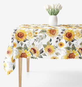 Goldea față de masă teflonată - flori de floarea-soarelui 100 x 140 cm