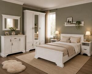Mobilier de dormitor IRYS, pin alb anderson, PAL laminat, 7 piese