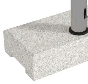 Outsunny Baza Umbrelă Gradină 25kg Granit Oțel Inoxidabil pentru Stâlpi Ø32-48mm | Aosom Romania