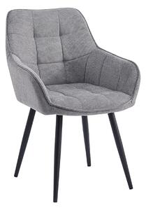 Scaun MARKEN, stofa clasica gri - Vardo 11, 59x62x86 cm
