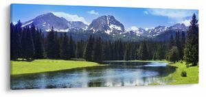Tablou - vâfurile montane înzăpezite (120x50 cm)
