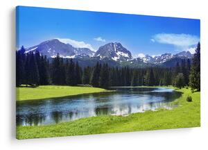 Tablou - vâfurile montane înzăpezite (90x60 cm)